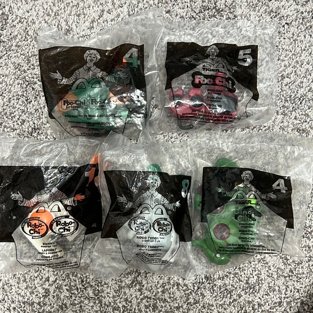 McDonald’s Robo-Chi Poo-Chi Happy Meal Toy Lot